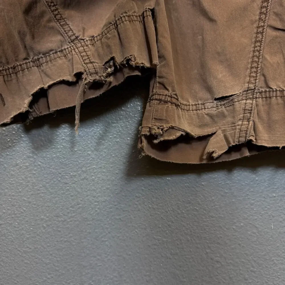 Abercrombie and Fitch 29/31 brown DISTRESSED CARGO VINTAGE Y2K baggy